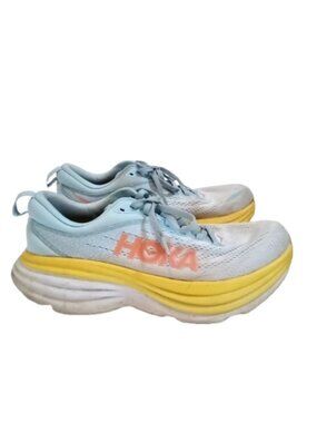 Hoka Clifton 9 Blue and Yellow Size 8.5